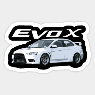 EVO X WICKED WHITE RPF1 STANCED Sticker